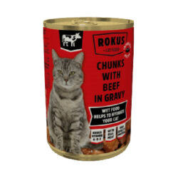 ROKUS Cat Κονσέρβα Μοσχάρι