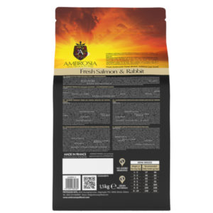 AMBROSIA Adult Fresh Salmon & Rabbit Mini Breed Grain Free - Image 2