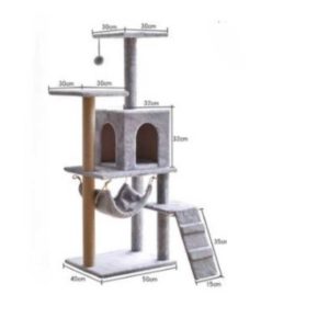 Ονυχοδρόμιο Γάτας Maggie Tower Γκρί - Image 4