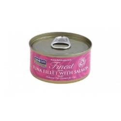 FISH4CATS Κονσέρβα Γάτας Finest Φιλέτο Τόνου με Σολωμό 70gr