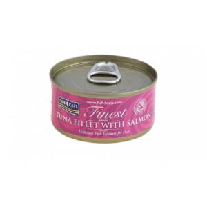 FISH4CATS Κονσέρβα Γάτας Finest Φιλέτο Τόνου με Σολωμό 70gr