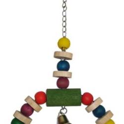 HAPPY PET The Bird House Jingler Wood Bird Toy