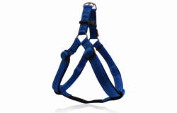 PET INTEREST Stripes Harness with Soft Filling Blue