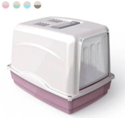 GEORPLAST Κλειστή Τουαλέτα Γάτας με Φίλτρο Vicky - Pet Toilet With Filter cm. 54 x 39 x 39h