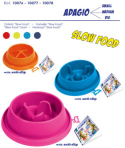 GEORPLAST Μπόλ Αργού Ταΐσματος Adagio Slow Food Pet Bowl