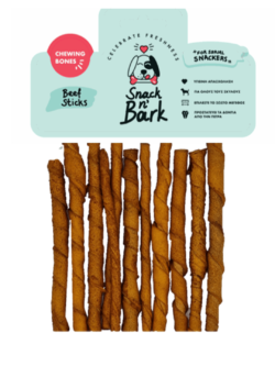 SNACK N' BARK Twisted Stick Καπνιστο 12.5cm 5-7gr 20 Τμχ