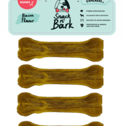 SNACK N' BARK Συμπαγή Κόκκαλο Με Γεύση Κοτόπουλο Chicken 10cm 45gr 4 Τμχ