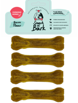 SNACK N' BARK Συμπαγή Κόκκαλο Με Γεύση Κοτόπουλο Chicken 10cm 45gr 4 Τμχ