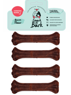SNACK N' BARK Συμπαγή Κόκκαλο Με Γεύση Μπέικον Bacon 10cm 45gr 4 Τμχ