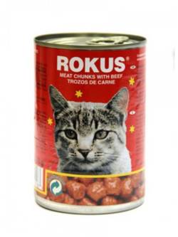 ROKUS Cat Κονσέρβα Μοσχάρι