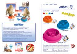 GEORPLAST Μπόλ Αργού Ταΐσματος Adagio Slow Food Pet Bowl - Image 2