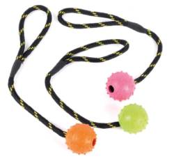 HAPPY PET Studded Rope Ball 5cm