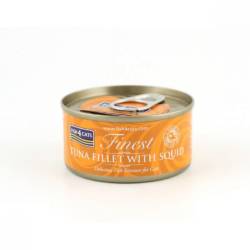 FISH4CATS Κονσέρβα Γάτας Finest Φιλέτο Τόνου με Καλαμάρι 70gr