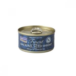 FISH4CATS Κονσέρβα Γάτας Finest Σκουμπρί με Γαρίδα 70gr