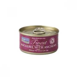 FISH4CATS Κονσέρβα Γάτας Finest Σκουμπρί με Γαύρο 70gr