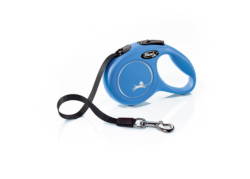 FLEXI New Classic Blue Πτυσσόμενο Λουρί/Οδηγός Σκύλου Ιμάντας