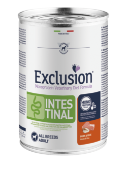 EXCLUSION Intestinal Pork And Rice All Breeds 400gr