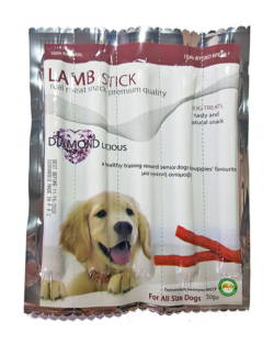 PET CAMELOT Stick Απο 100% Φυσικό Κρέας Αρνιού 50gr 5τμχ