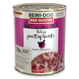 BEWI DOG Meat Selection με Γεύση Καρδιές Πουλερικών - 800gr