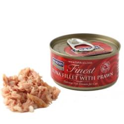FISH4CATS Κονσέρβα Γάτας Finest Φιλέτο Τόνου με Γαρίδες 70gr - Image 2