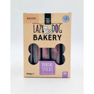 MBF Gourmet Lazy Dog Bakery Dental Stick Bacon 600gr 30τμχ