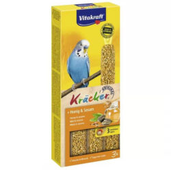 Vitakraft Kracker Trio για Παπαγαλάκια με Μέλι και Σουσάμι 3τμχ