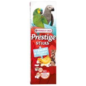 Versele-Laga Sticks Parrots Banana & Coconut topping for parrots and big parakeets 2x70g
