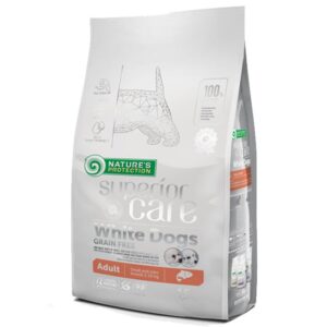 Nature's Protection Superior Care White Dogs Grain Free Adult Small & Mini Salmon 1.5kg