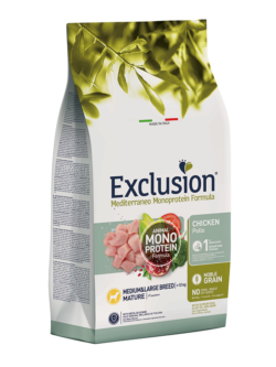 EXCLUSION Noble Grain Mature Chicken Medium & Large Breed 12kg