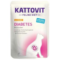 Kattovit Feline Diet Diabetes Κοτόπουλο Υγρή Τροφή Γάτας 85gr