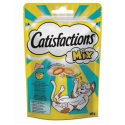 Catisfactions Mix Λιχουδιές Γάτας με Σολομό & Τυρί 60g