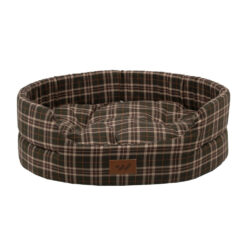 Woof Moda Κρεβάτι Φωλιά Σκύλου Οβάλ Από Ποπλίνα Με Αποσπώμενο Μαξιλάρι Διπλής Όψεως