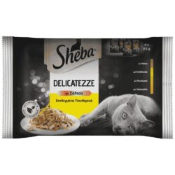Sheba Delicatezze Φακελάκι Με Επιλεγμένα Πουλερικά 4x85gr