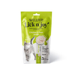 Wellfed Lick N' Joy Chicken & Pear Κρεμώδης Λιχουδιά με Κοτόπουλο & Αχλάδι 70gr