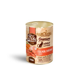 Fisi Salmon, Shrimp & Carrot Chunk Σολομός, Γαρίδες και καρότο σε σάλτσα για γάτες 400gr