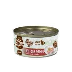 FISI Pure Meat Cat Adult Κοκκινόψαρο & Γαρίδες 170gr