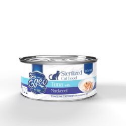 Egeo Sterilized Tuna With Mackerel in Broth Grain Free Τόνος με Σκουμπρί σε ζωμό No.22 70gr