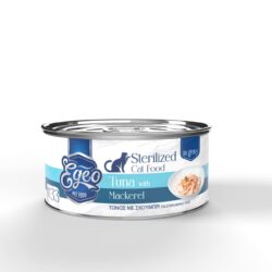 Egeo Sterilized Tuna With Mackerel in Gravy Grain Free Τόνος με Σκουμπρί σε Σάλτσα No.33 70gr