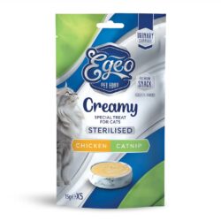 Egeo Creamy Sterilised Chicken Cratnip 75gr