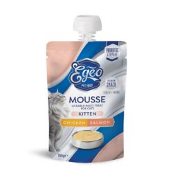 Egeo Kitten Κοτόπουλο με Σολομό σε Μους 100gr