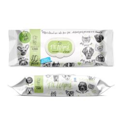 Perfect Care Pet Wipes Fresh Apple Υγρά Μαντηλάκια Καθαρισμού Με Άρωμα Φρέσκο Μήλο 80τμχ