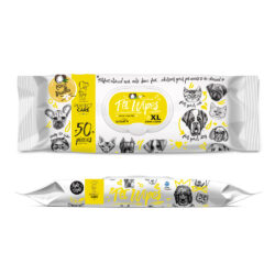 Perfect Care Pet Wipes Coco Vanilla Yγρά Μαντηλάκια Καθαρισμού Με Άρωμα Καρύδα & Βανίλια 50τμχ