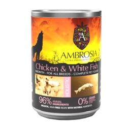 Ambrosia Grain Free Puppy & Growth Chicken & White Fish 400gr