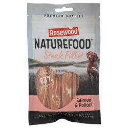 Rosewood NatureFood Steak Fillet Λιχουδιές Σκύλου με Σολομό 100gr